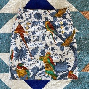 SZ4 Anthropologie Leifsdottir Birds of Paradise Skirt